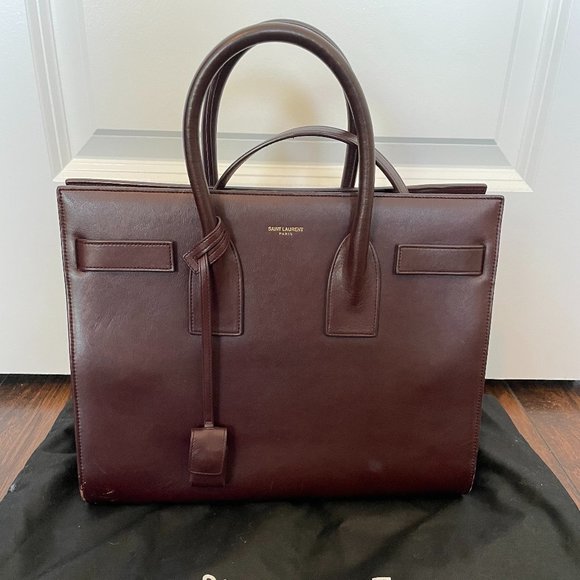 YSL Saint Laurent Sac de Jour Small Bordeaux Bag - Picture 3 of 16